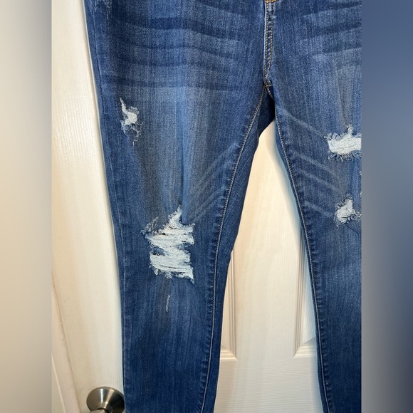 Judy Blue Skinny Fit‎ Jeans Women's  High Rise Distressed Ankle Denim 15/32 - Picture 4 of 12